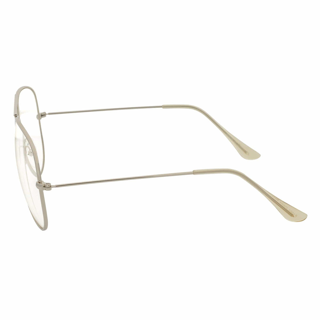 COOPER Aviator Blue Light Glasses | Silver Metal Frame