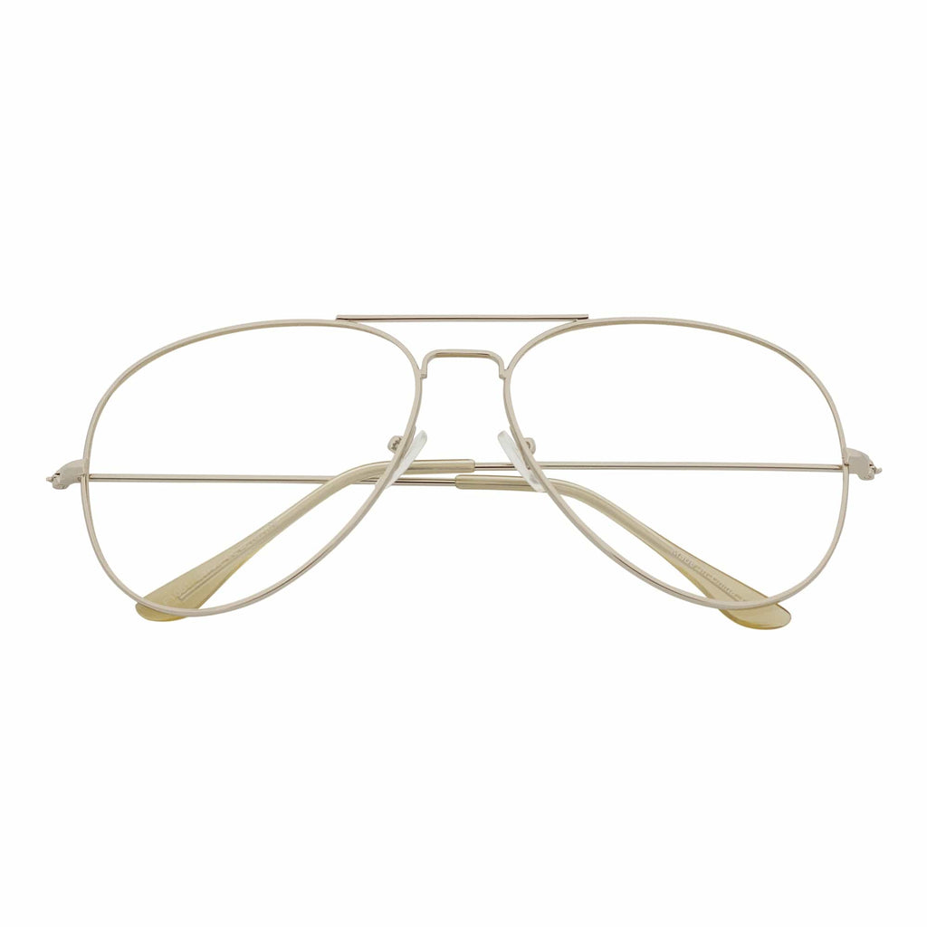 COOPER Aviator Blue Light Glasses | Silver Metal Frame