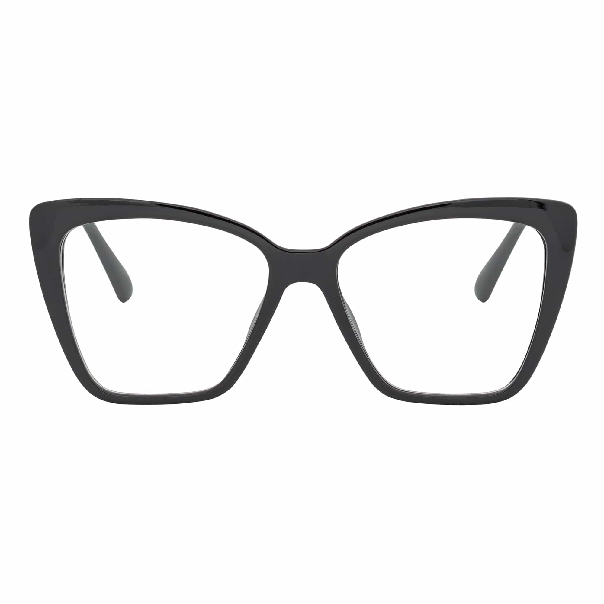 KATE Oversize Cat Eye Blue Light Glasses | Gloss Black