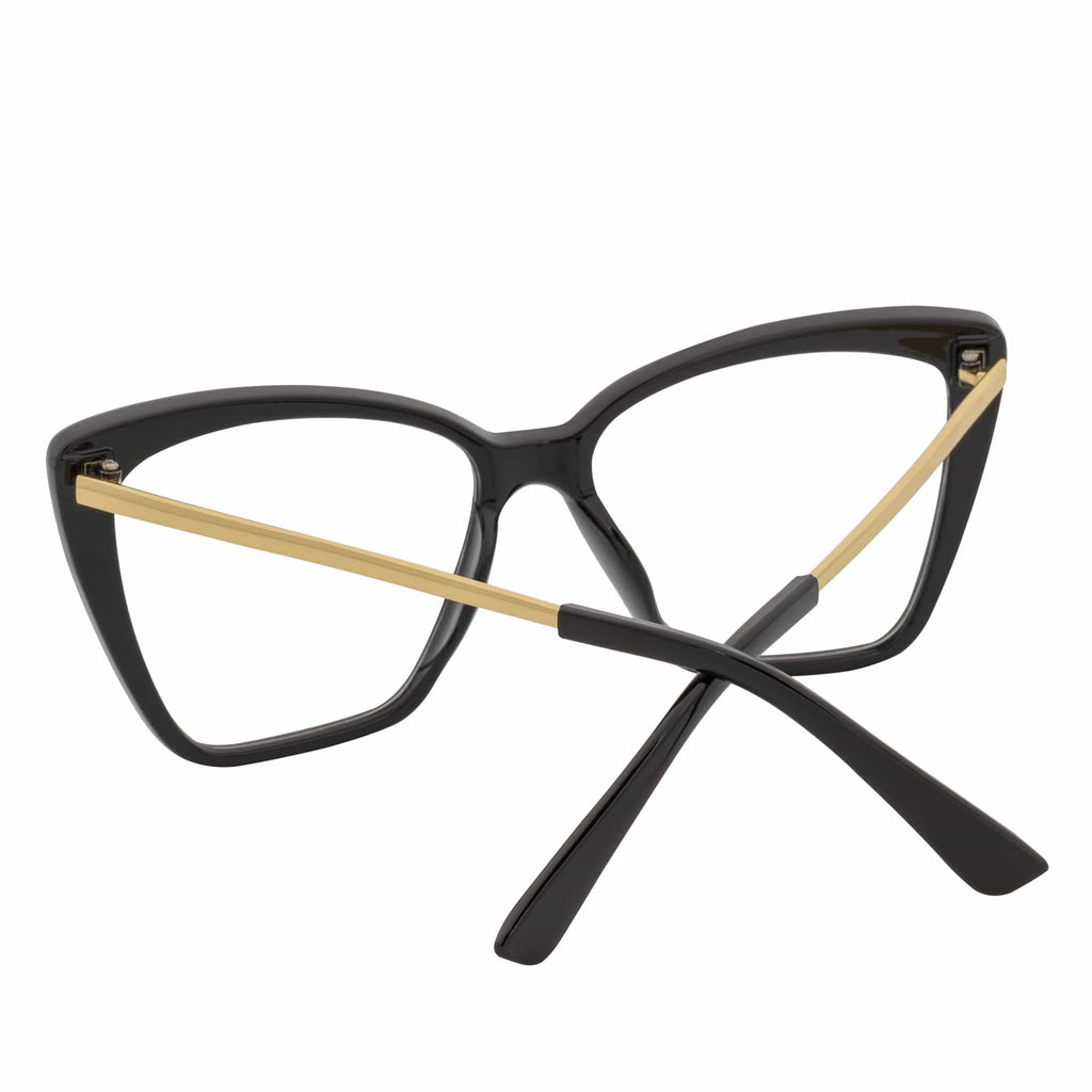 KATE Oversize Cat Eye Blue Light Glasses | Gloss Black