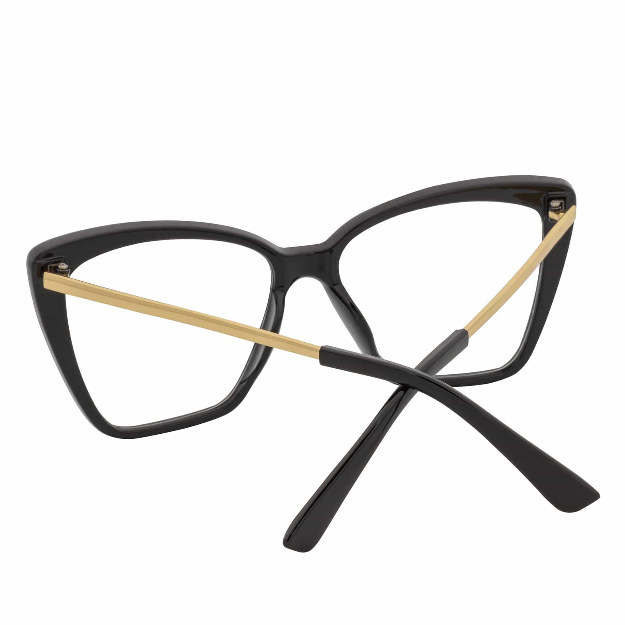 KATE Oversize Cat Eye Blue Light Glasses | Gloss Black