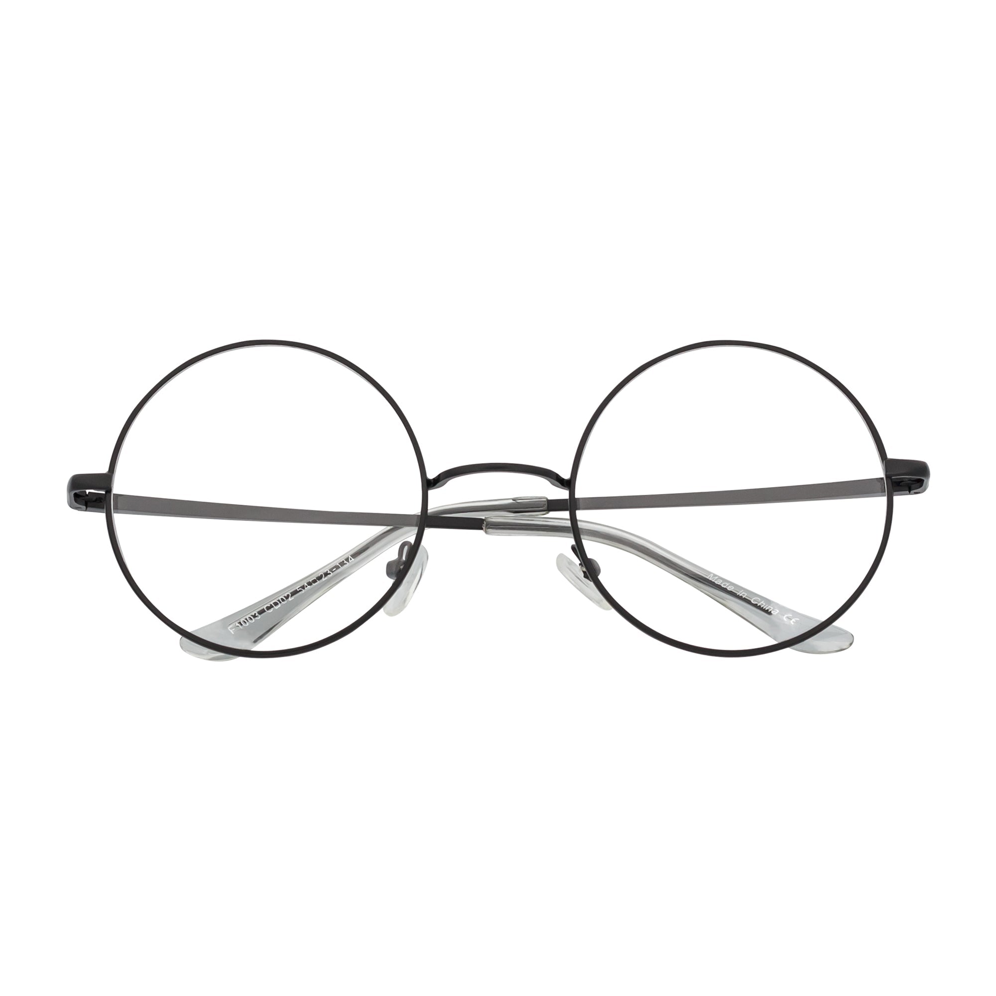 SCHOLAR Classic Round Blue Light Glasses | Black Metal Frame