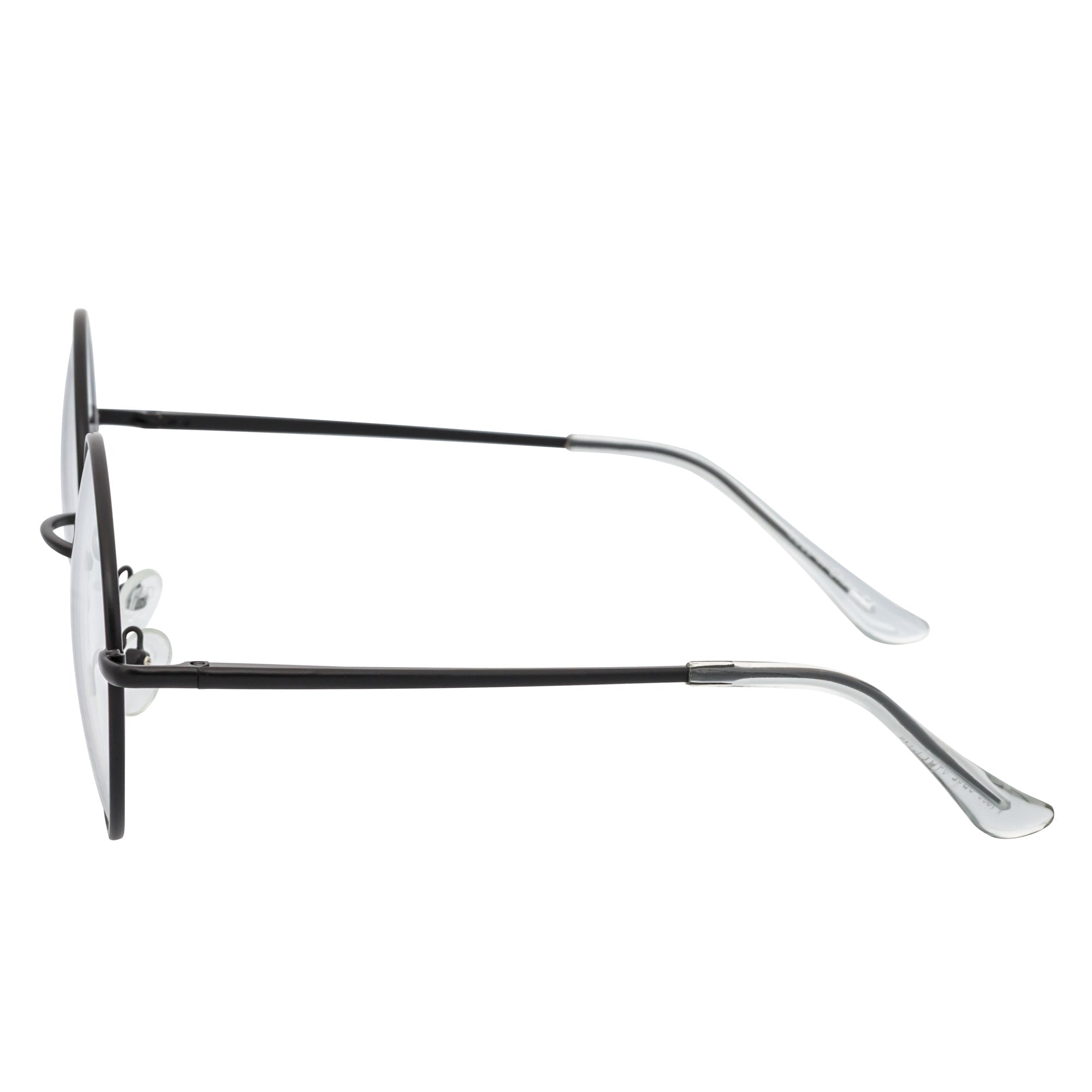 SCHOLAR Classic Round Blue Light Glasses | Black Metal Frame